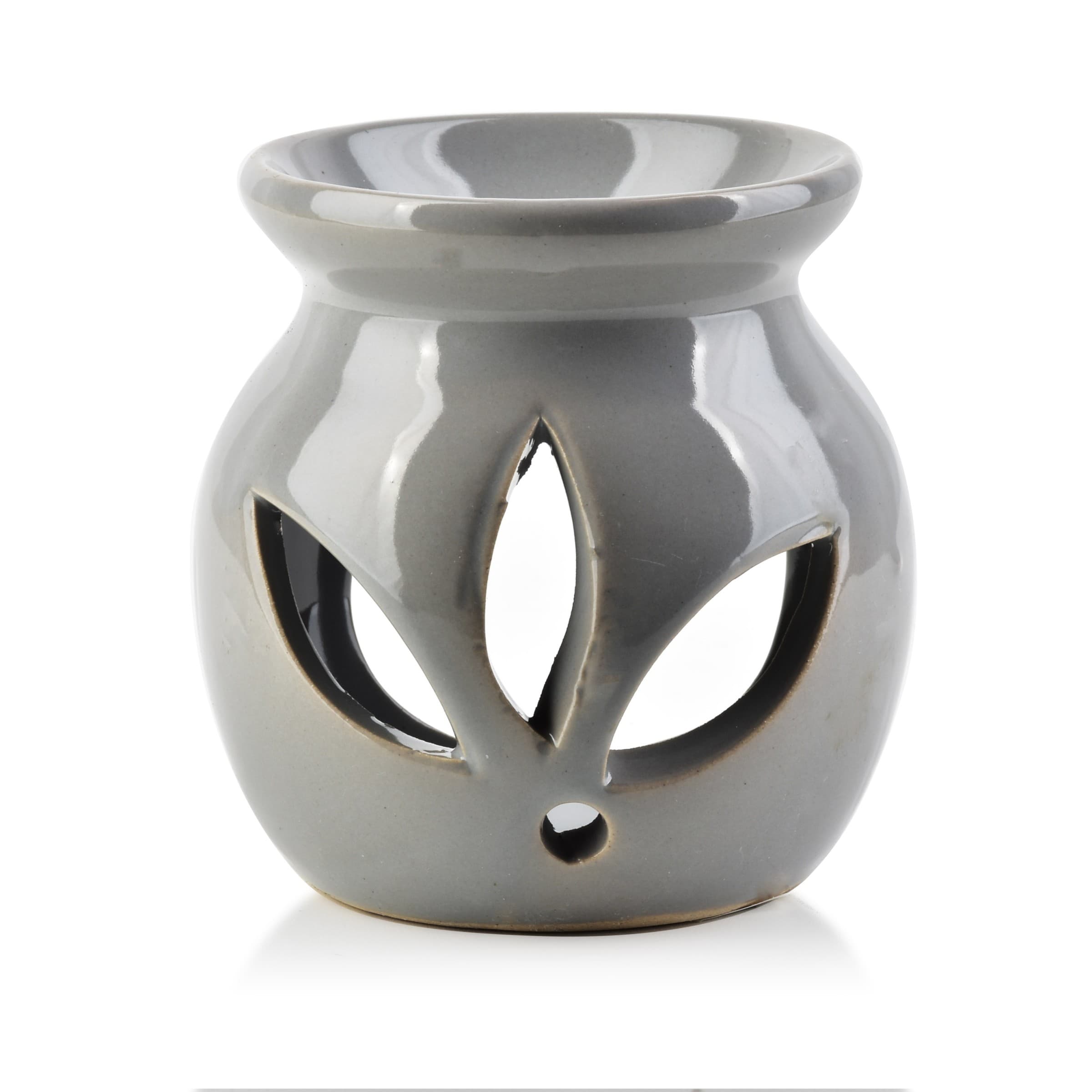 Keramická aróma lampa LILIO 7,7 cm šedá 1