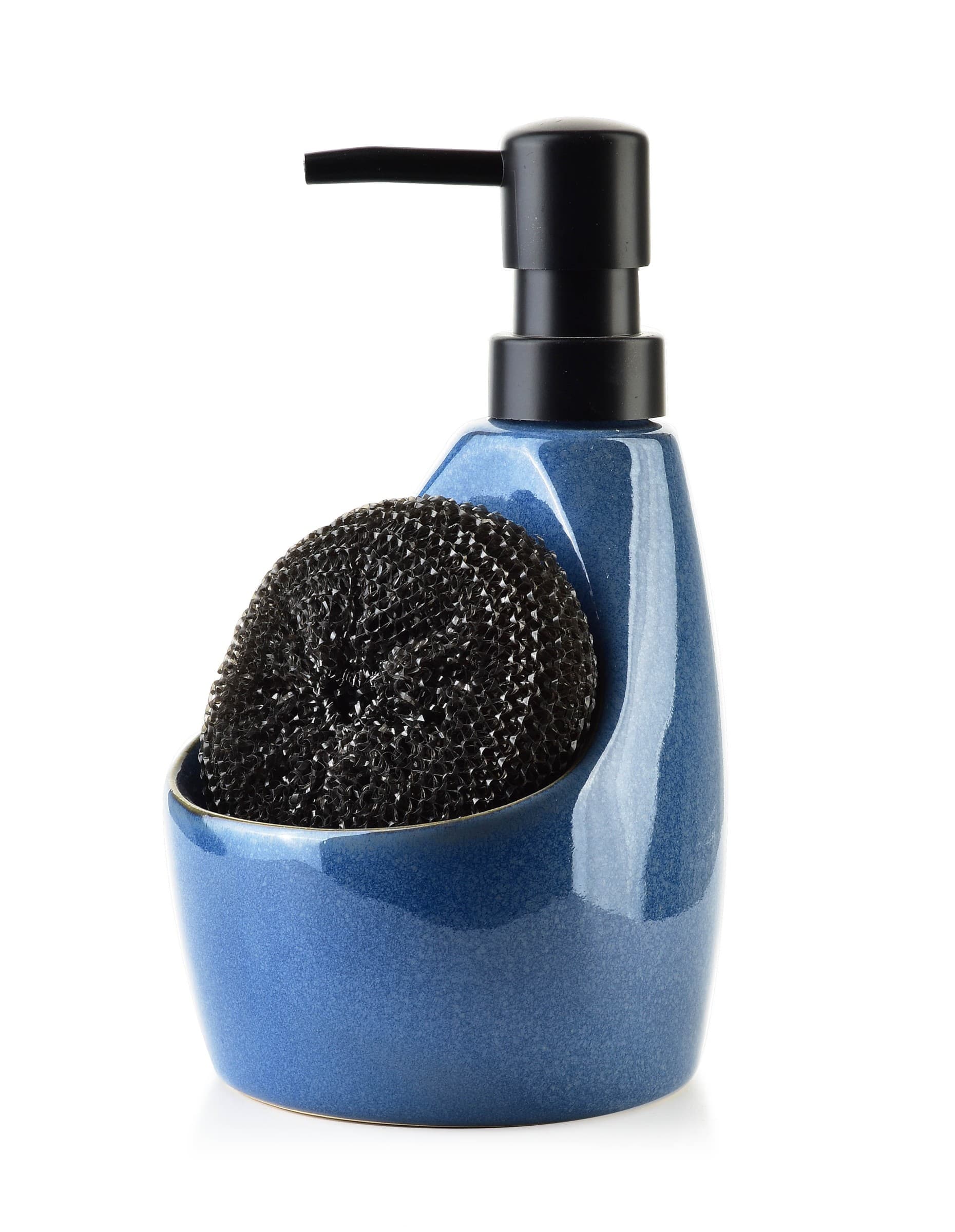 Dávkovač saponátu so špongiou ARMINA I 400 ml modrý