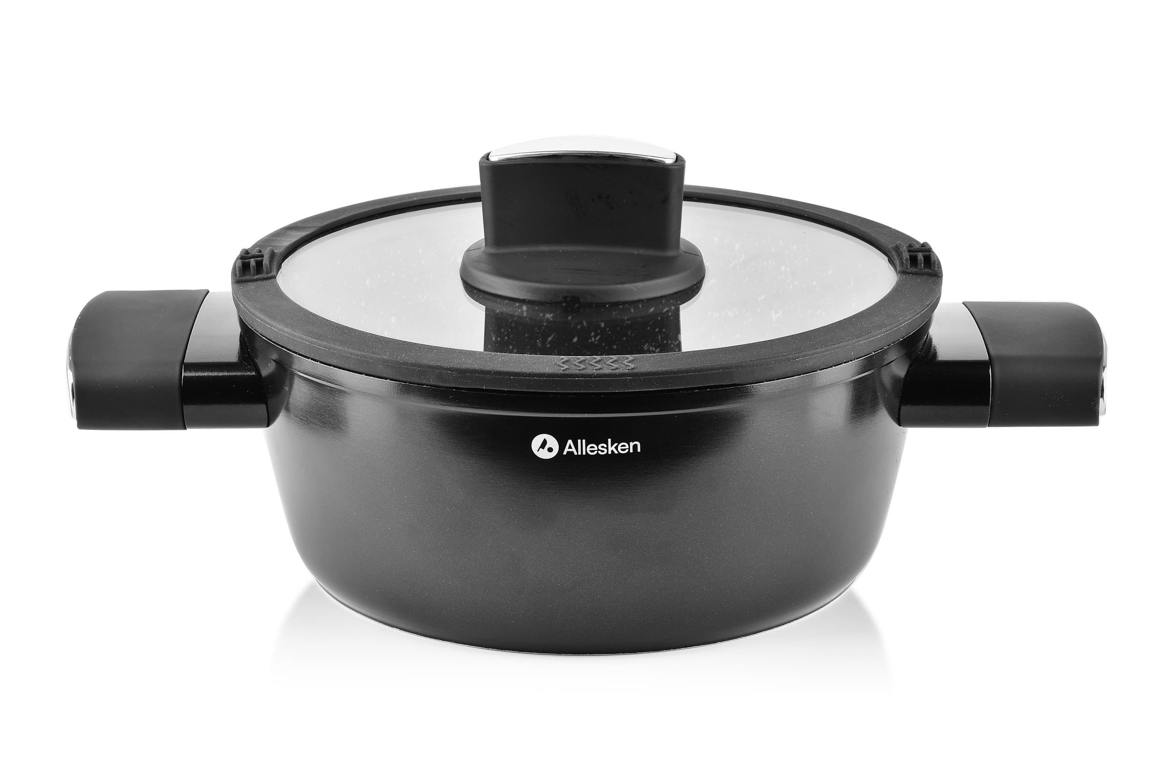 Hliníkový hrniec VALERIAN ALLESKEN ILAG NON STICK 2,2 l čierny 1