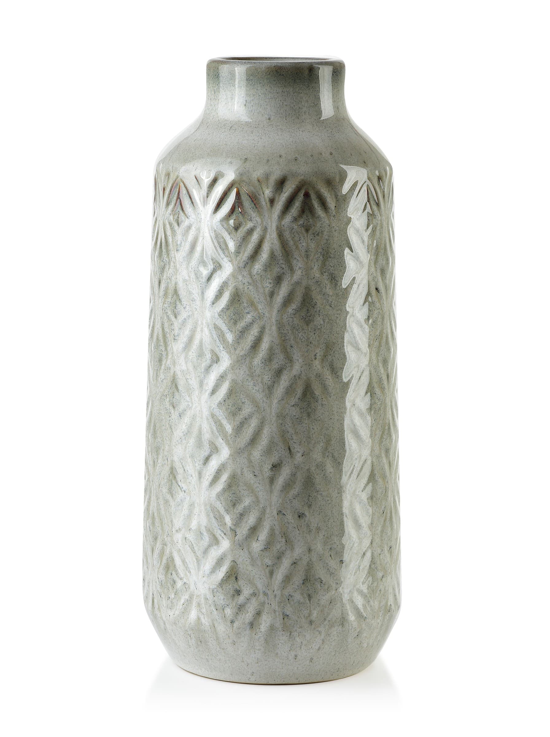 Keramická váza YARINE 37,5 cm šedá