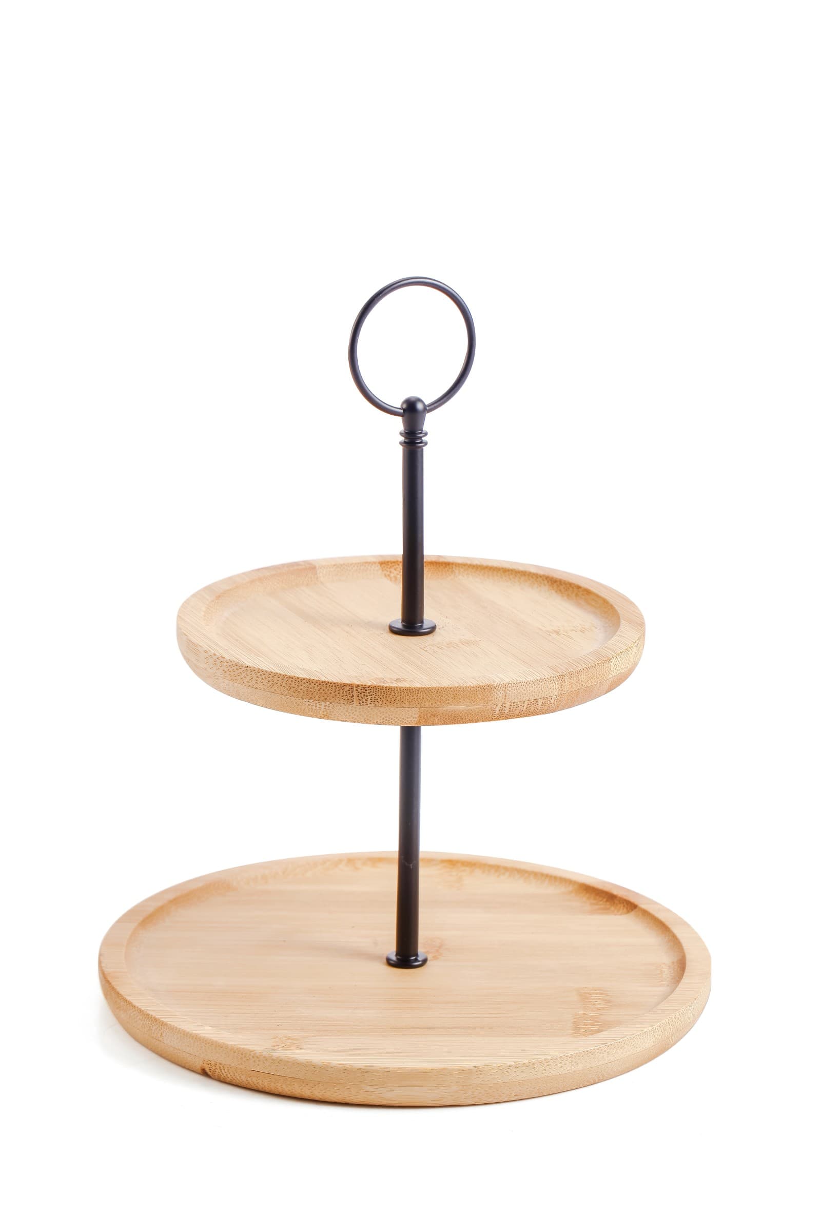 Dvojposchodový servírovací podnos Modern Kitchen bambus 1
