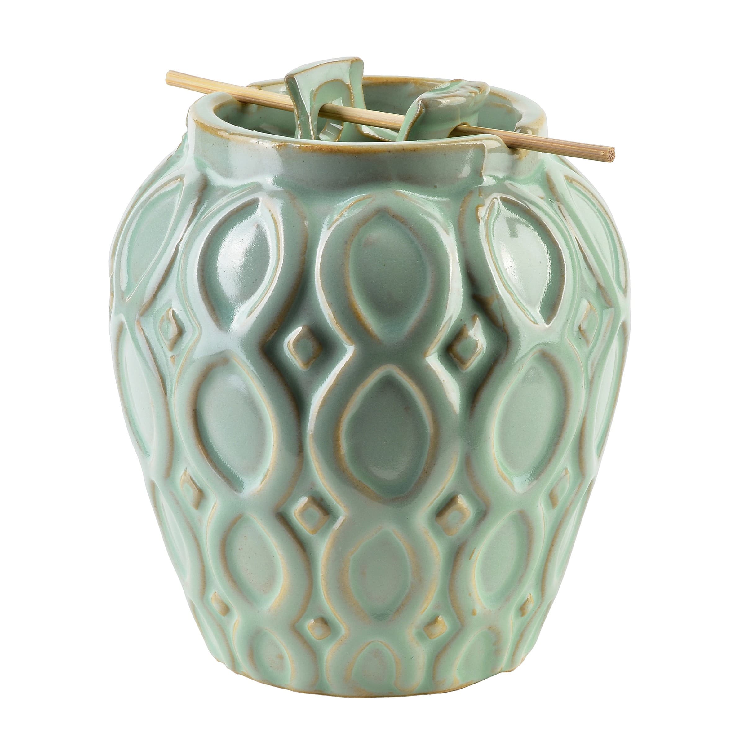Keramická aroma lampa LILO 11,5 cm zelená 1