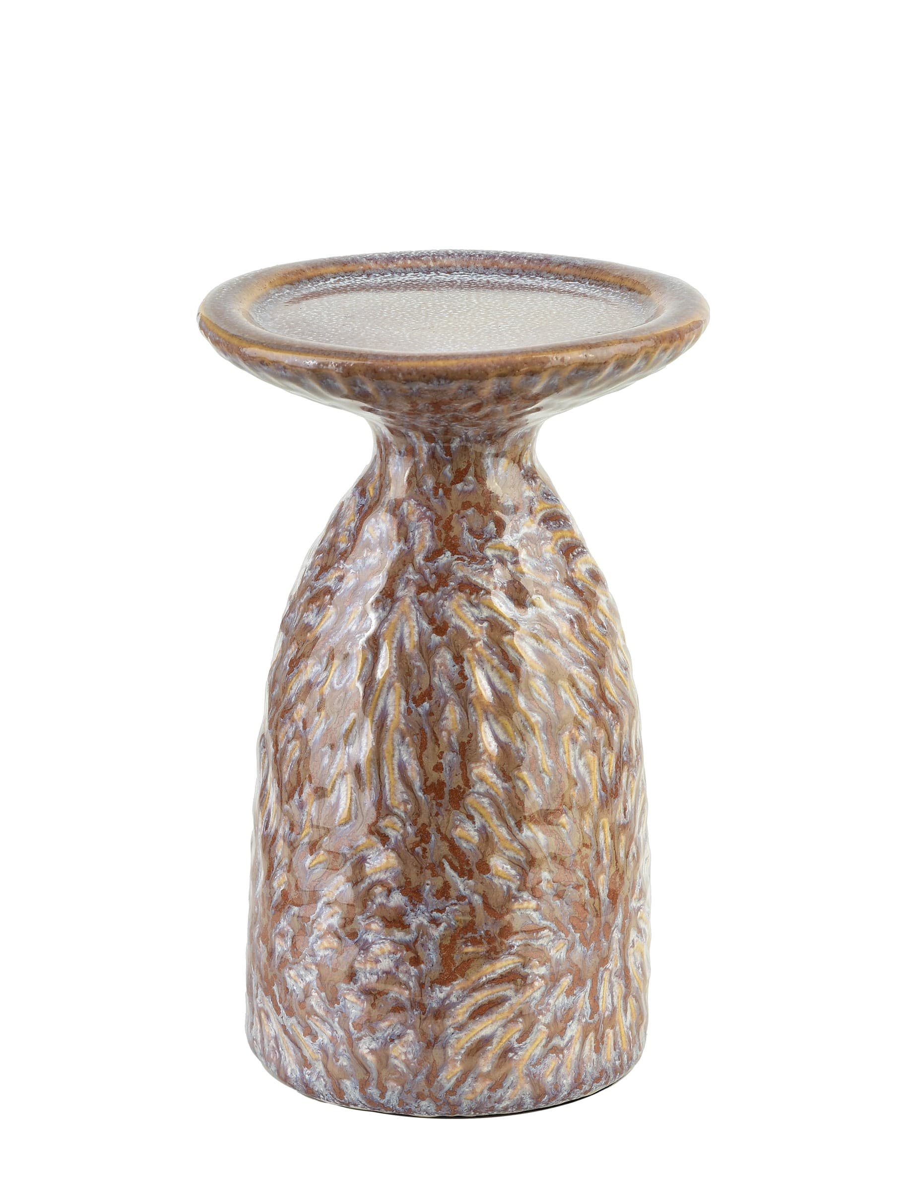 Keramický svietnik YARINE BEIGE 16,5 cm béžový