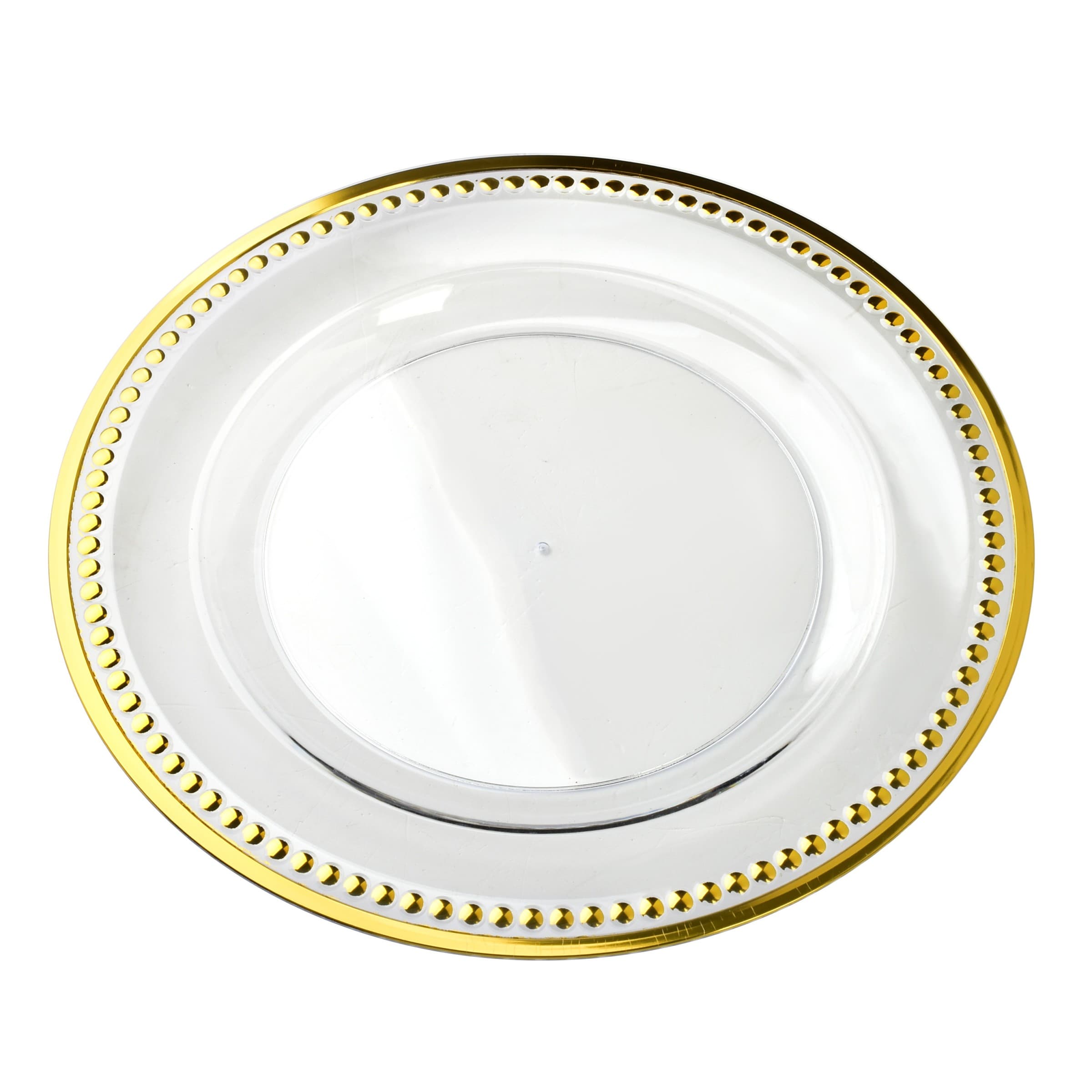Dekoratívny tanier BLANCHE CLEAR 33 cm zlatý