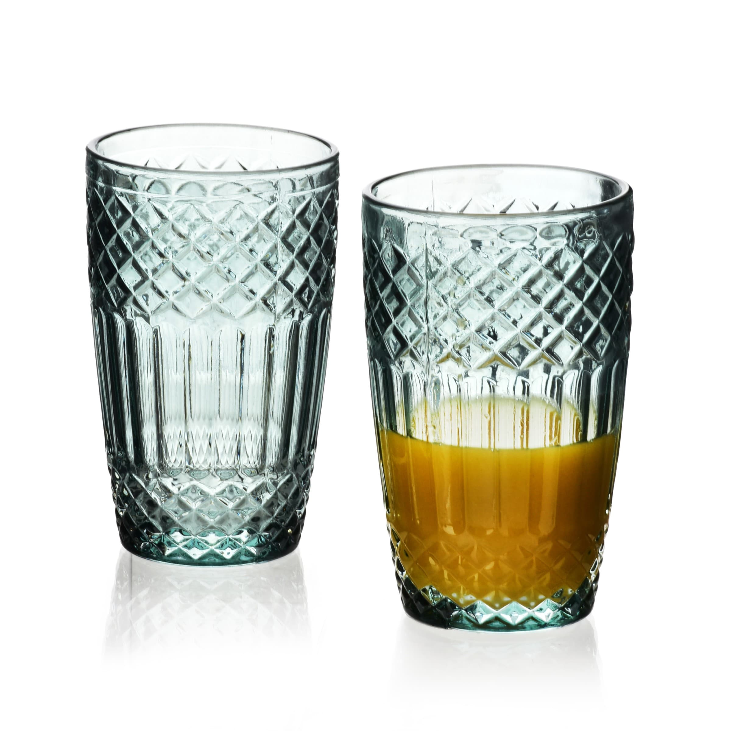 Súprava 4 ks pohárov ELLA 370 ml zelená 1