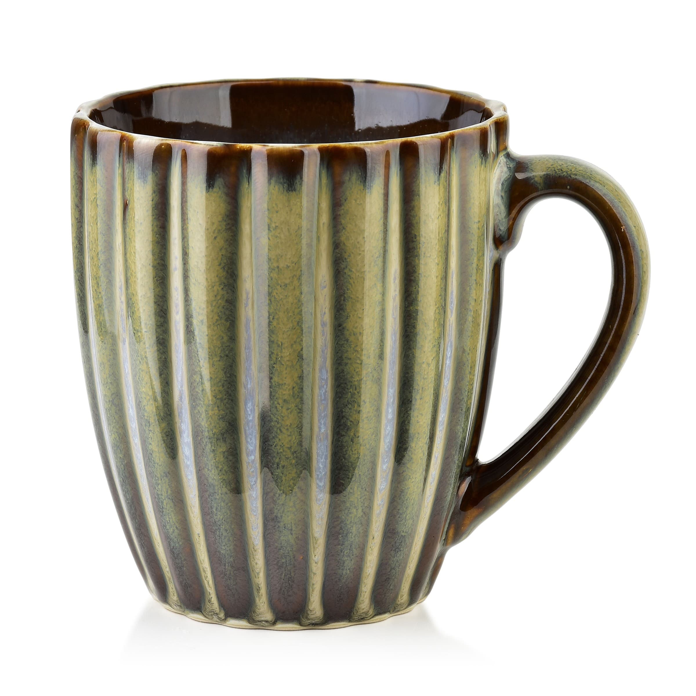 Porcelánový hrnček EVIE GREEN 360 ml zelený