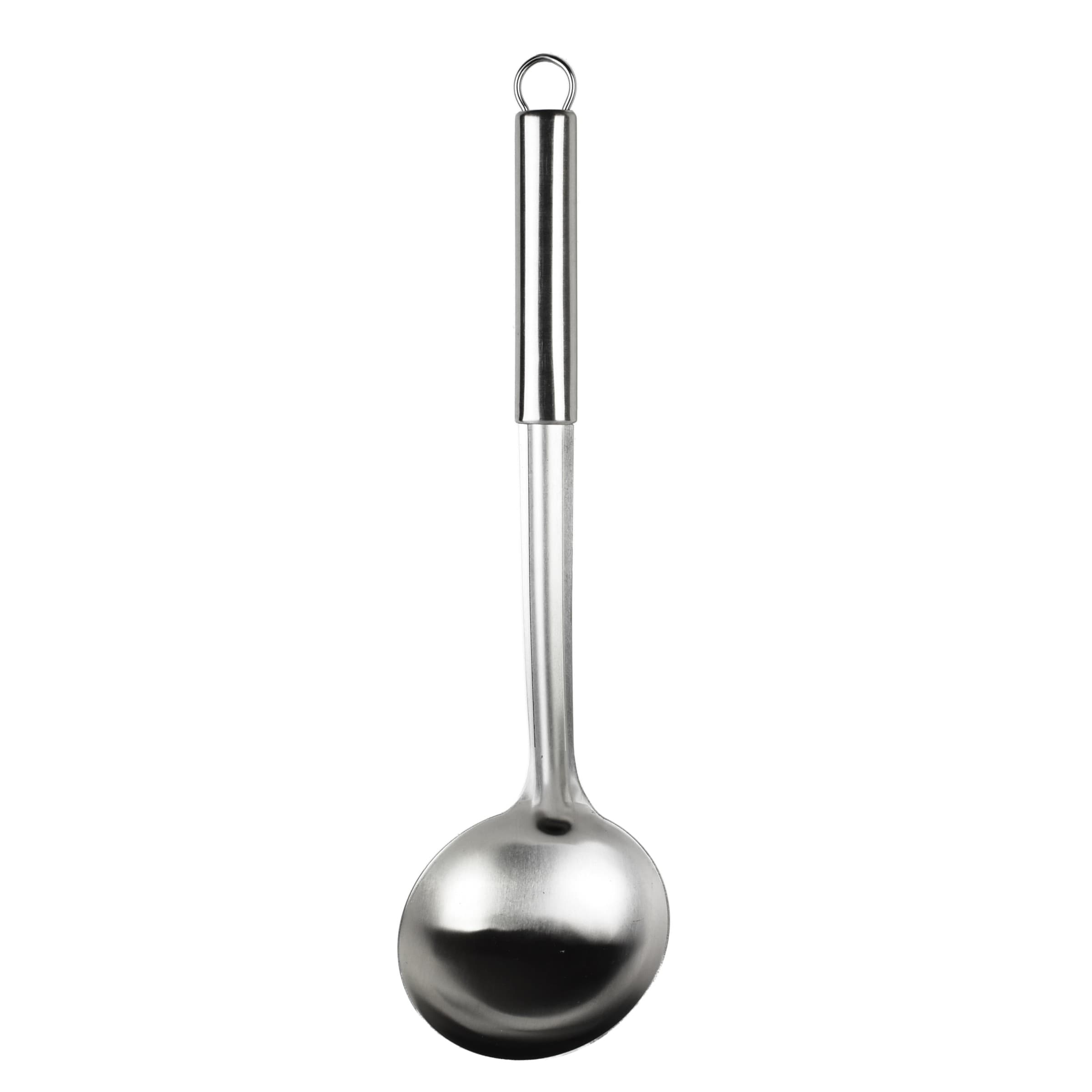 Nerezová naberačka BASIC KITCHEN 34,5 cm strieborná 1
