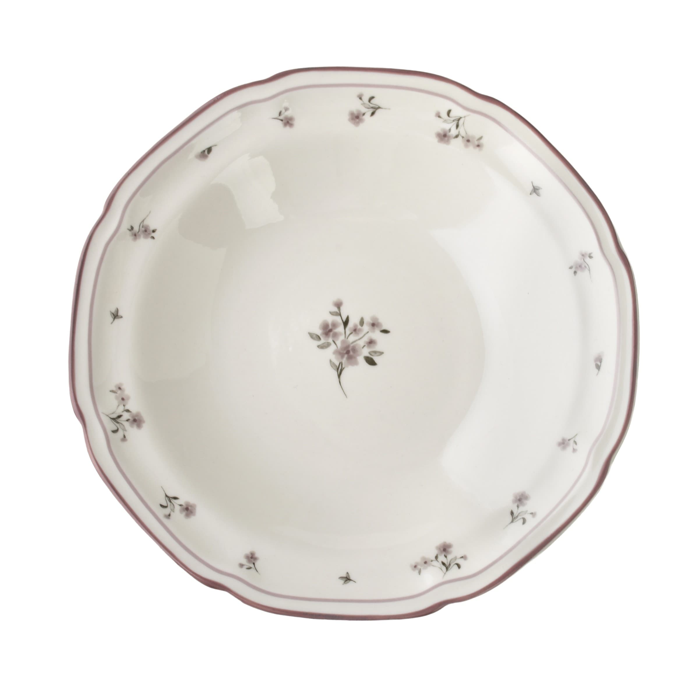 Hlboký porcelánový tanier ROSALIE 22 cm krémový