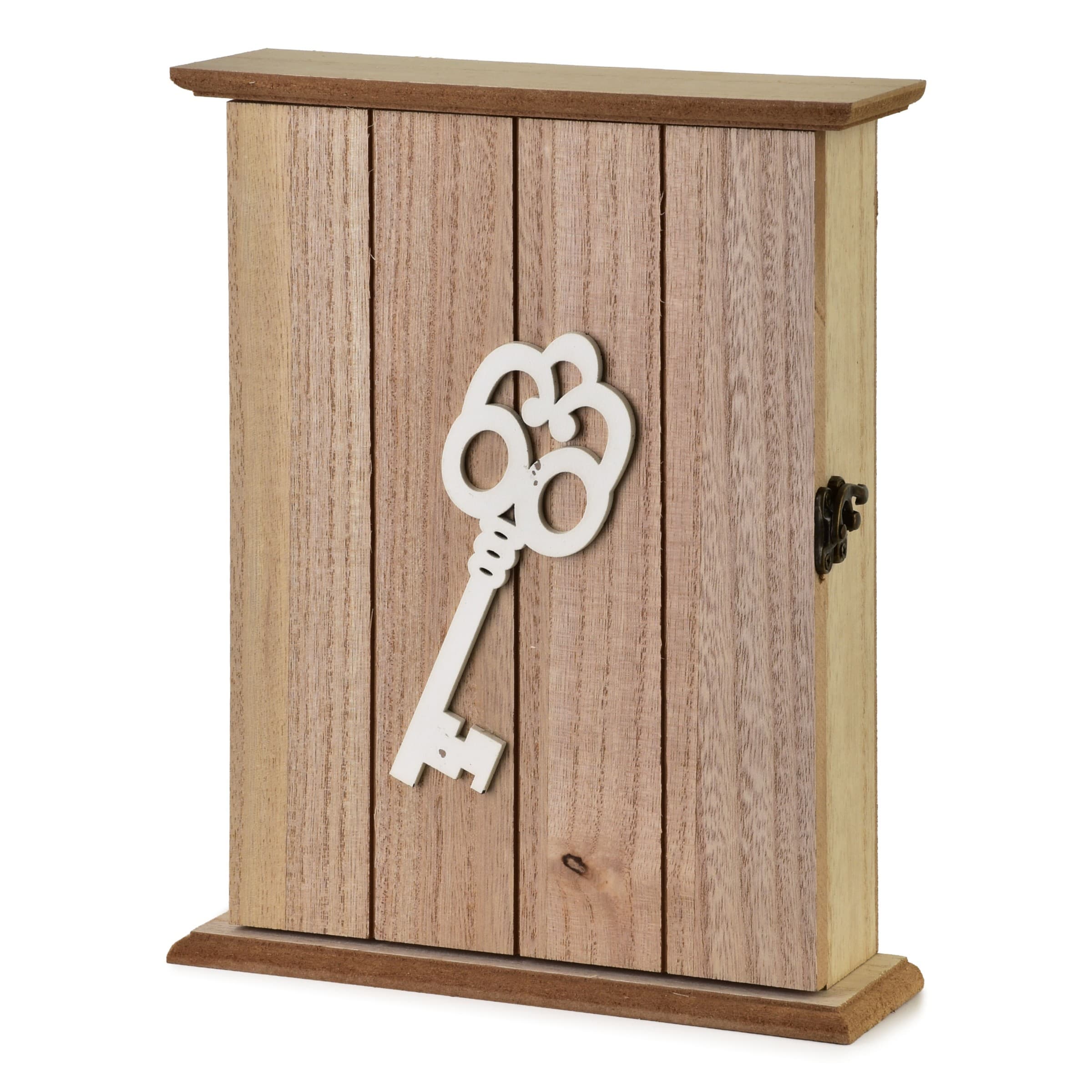 Drevená skrinka na kľúče STACY Key 20x6x24,5 cm hnedá