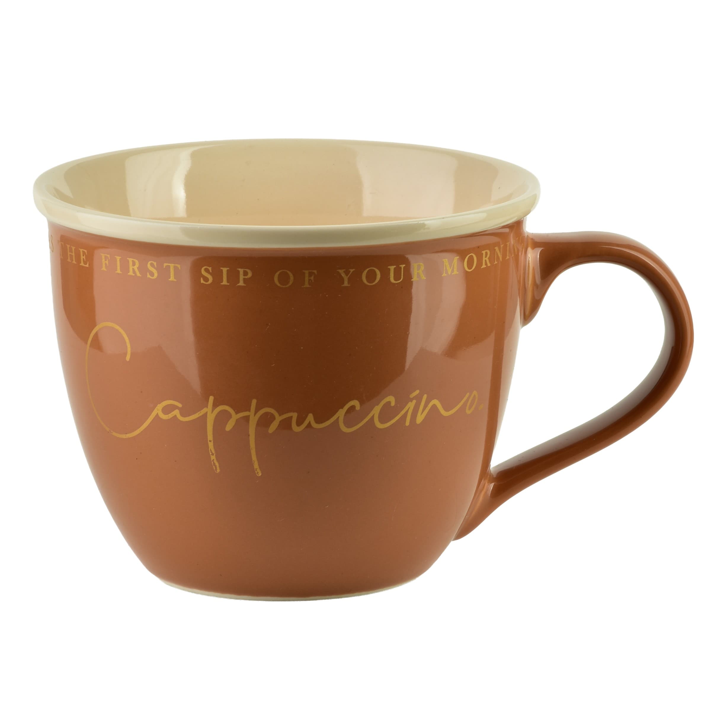 Porcelánový hrnček HENDIA 500 ml svetlohnedý