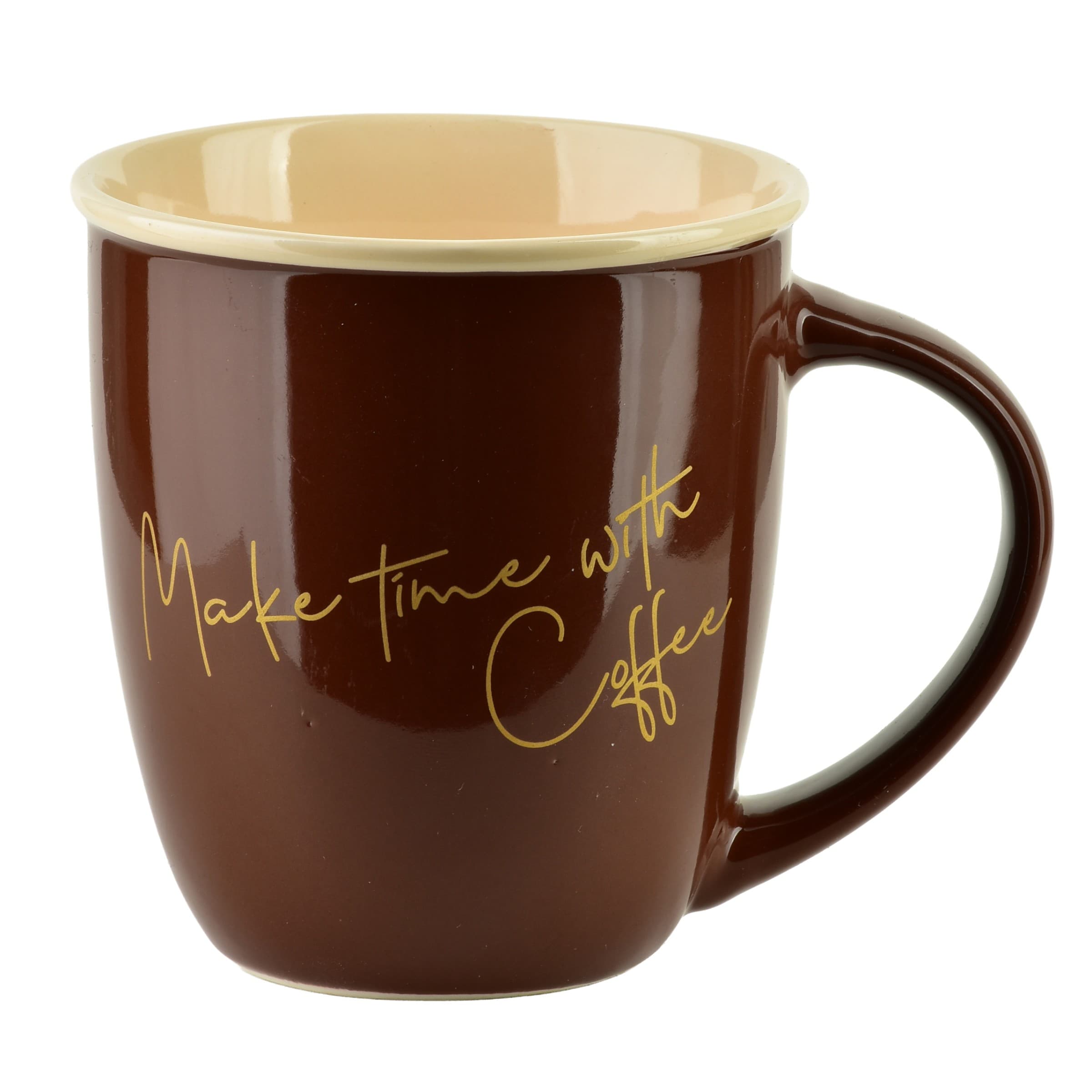 Porcelánový hrnček HENDIA 330 ml hnedý