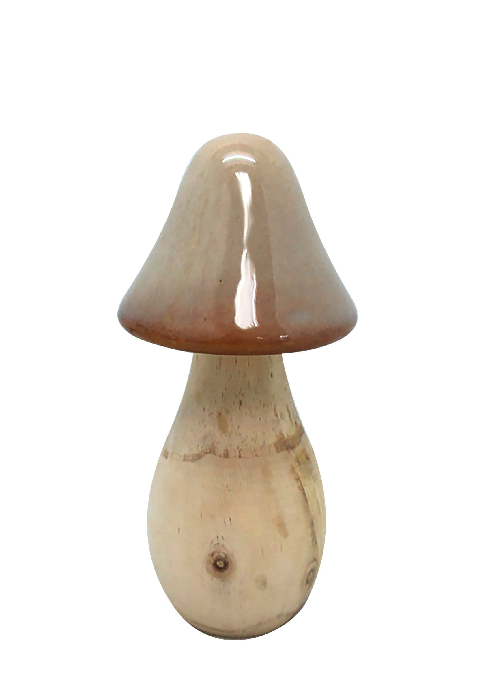 Keramická figúrka huby MAVE 8,2x15,8 cm hnedá