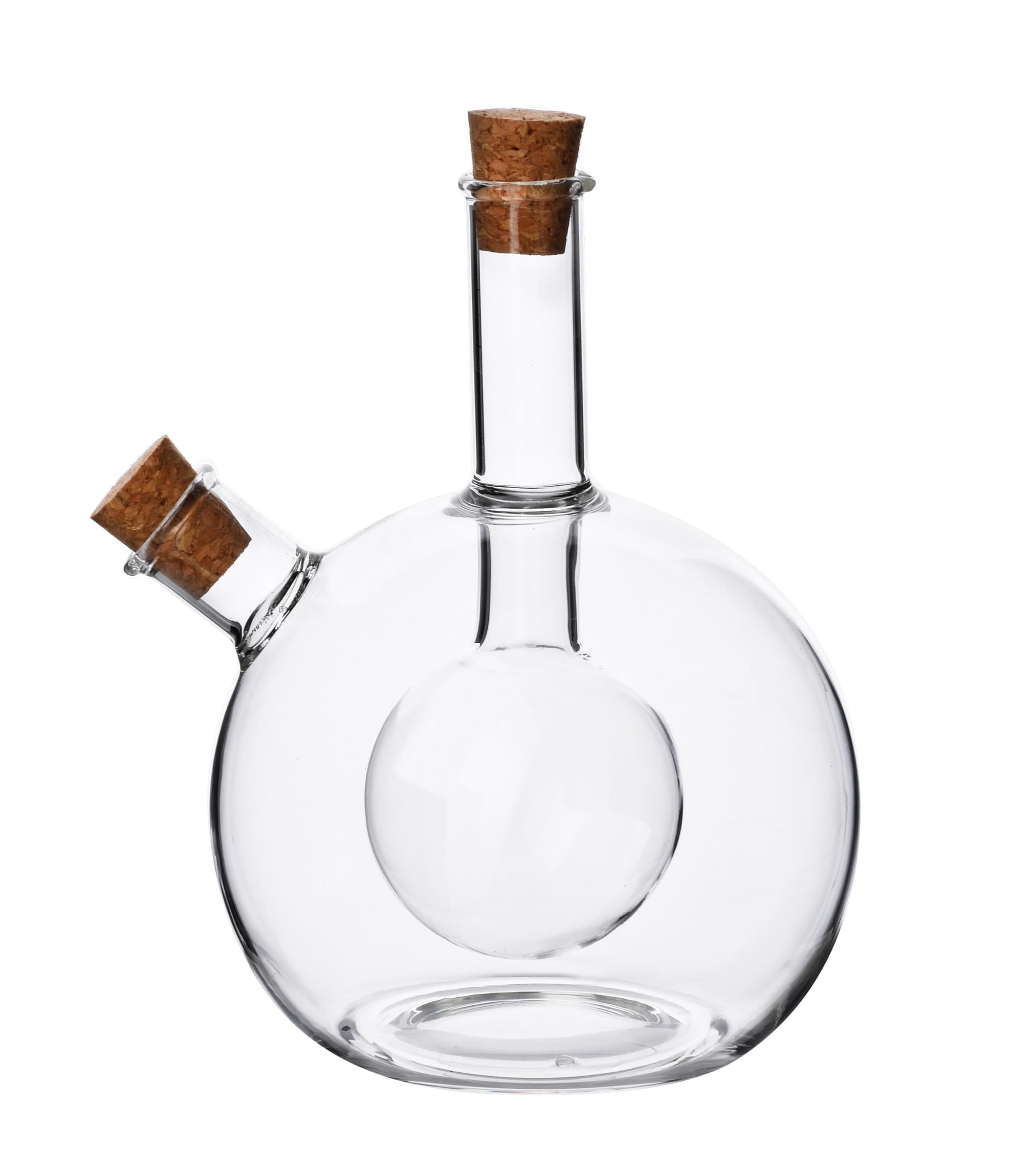 Sklenená fľaša 2v1 PETER na olej 400 ml a ocot 50 ml číra 1