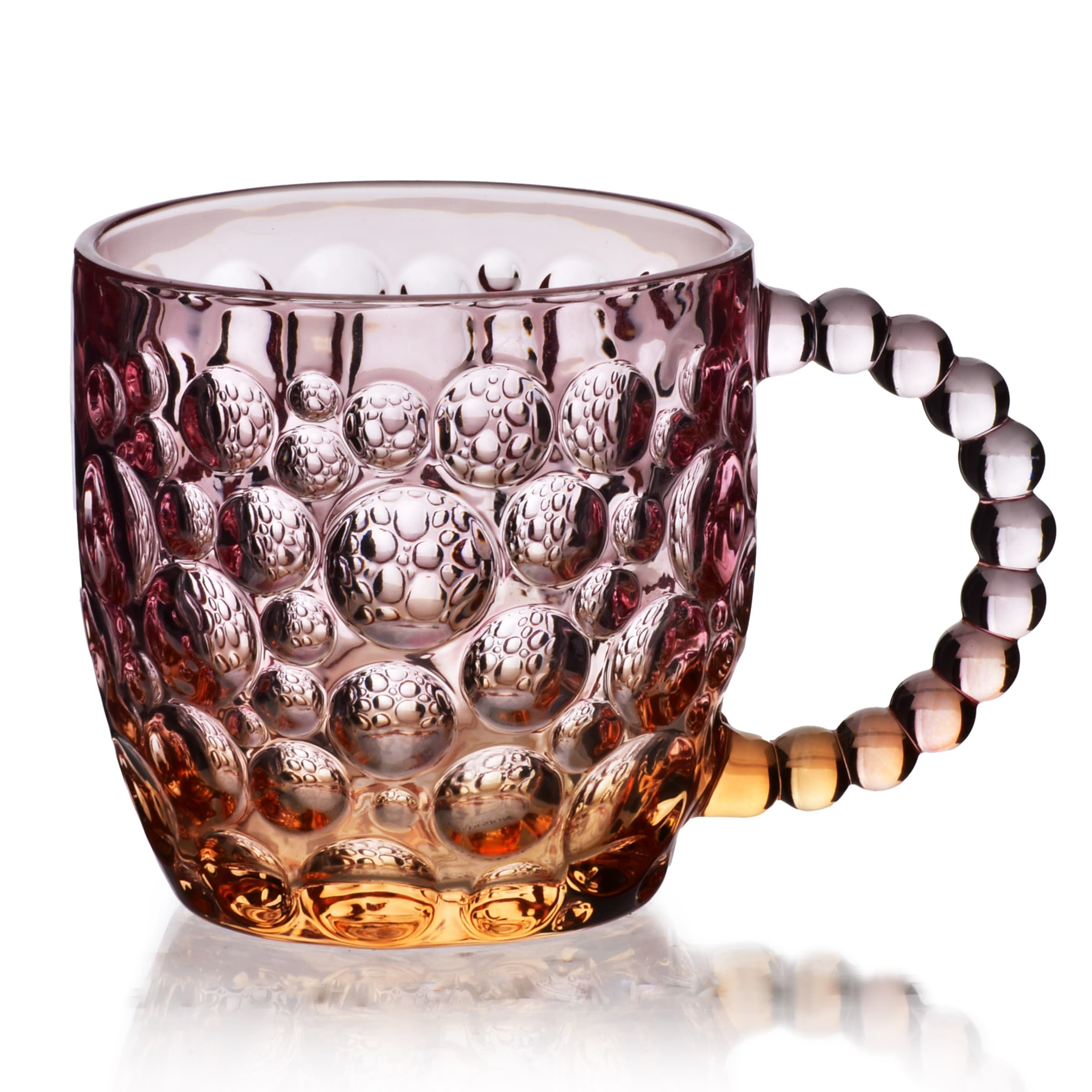 Sklenený hrnček VINI PEARL 350 ml fialový/hnedý 1