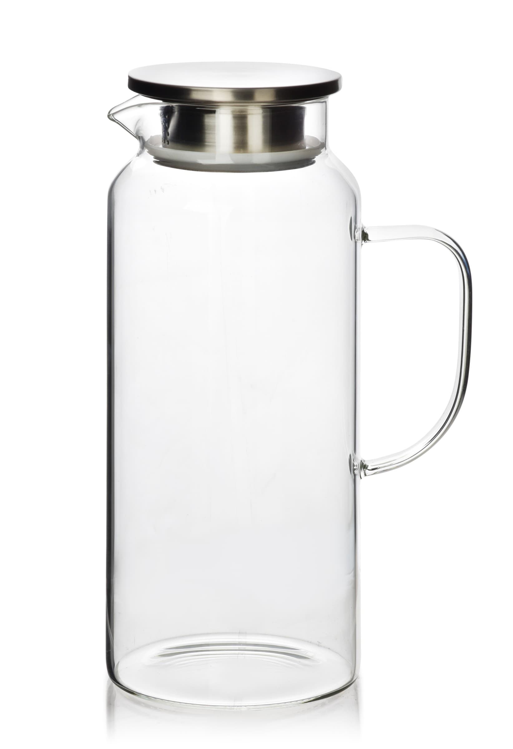 Sklenený džbánok s víkom CLARA 1,9 L priehľadný 1