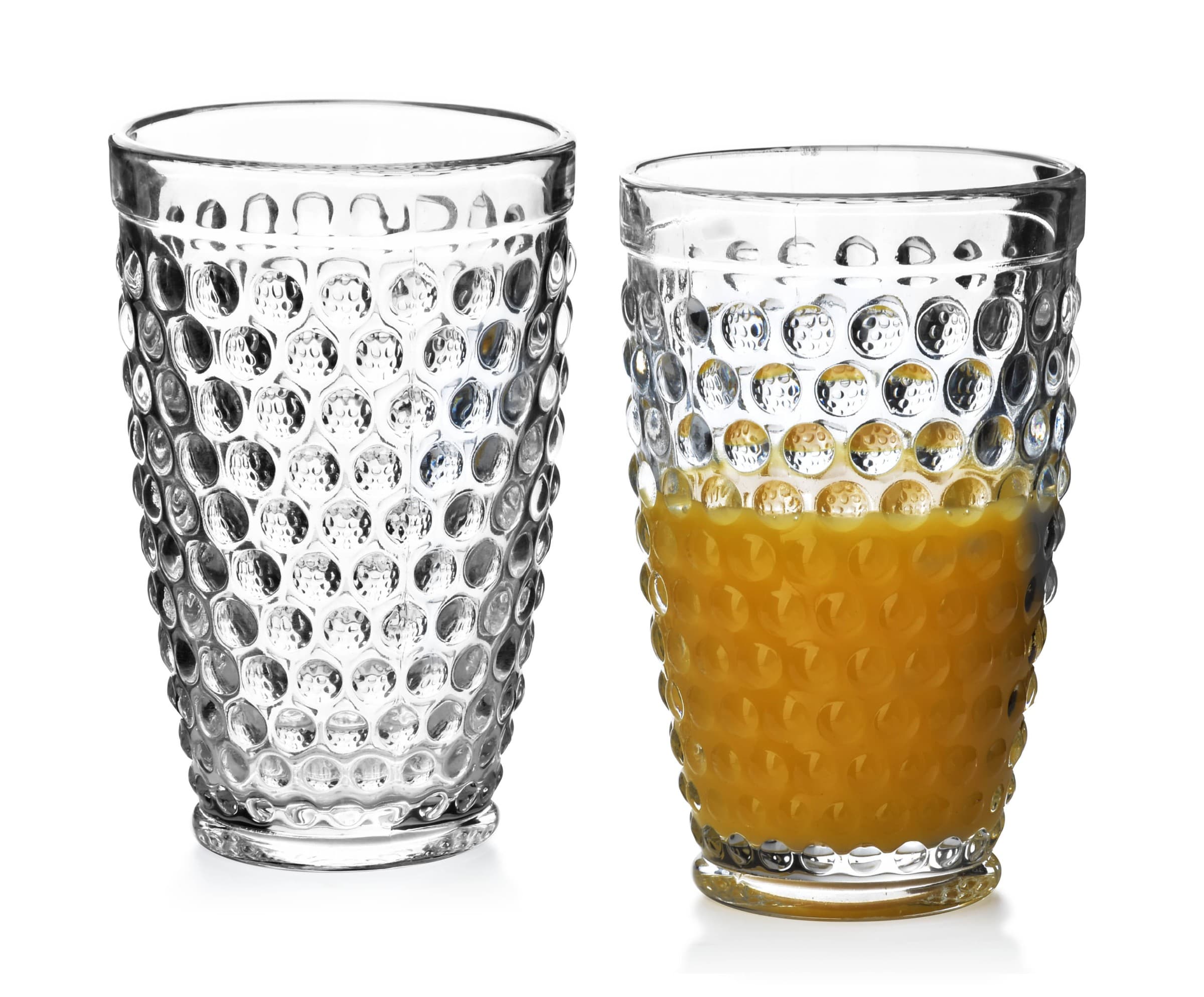 Sada 6 pohárov ELISE DOTS 380 ml číra