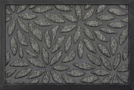 Obdĺžniková rohožka PLANTS 40x60 cm sivá 1