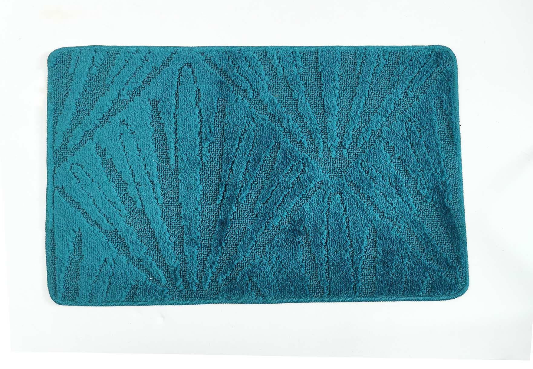 Kúpeľňový koberček PALM 50x80 cm tyrkysový 1