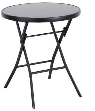 Skladací stolík Oasa 60 cm čierny 1