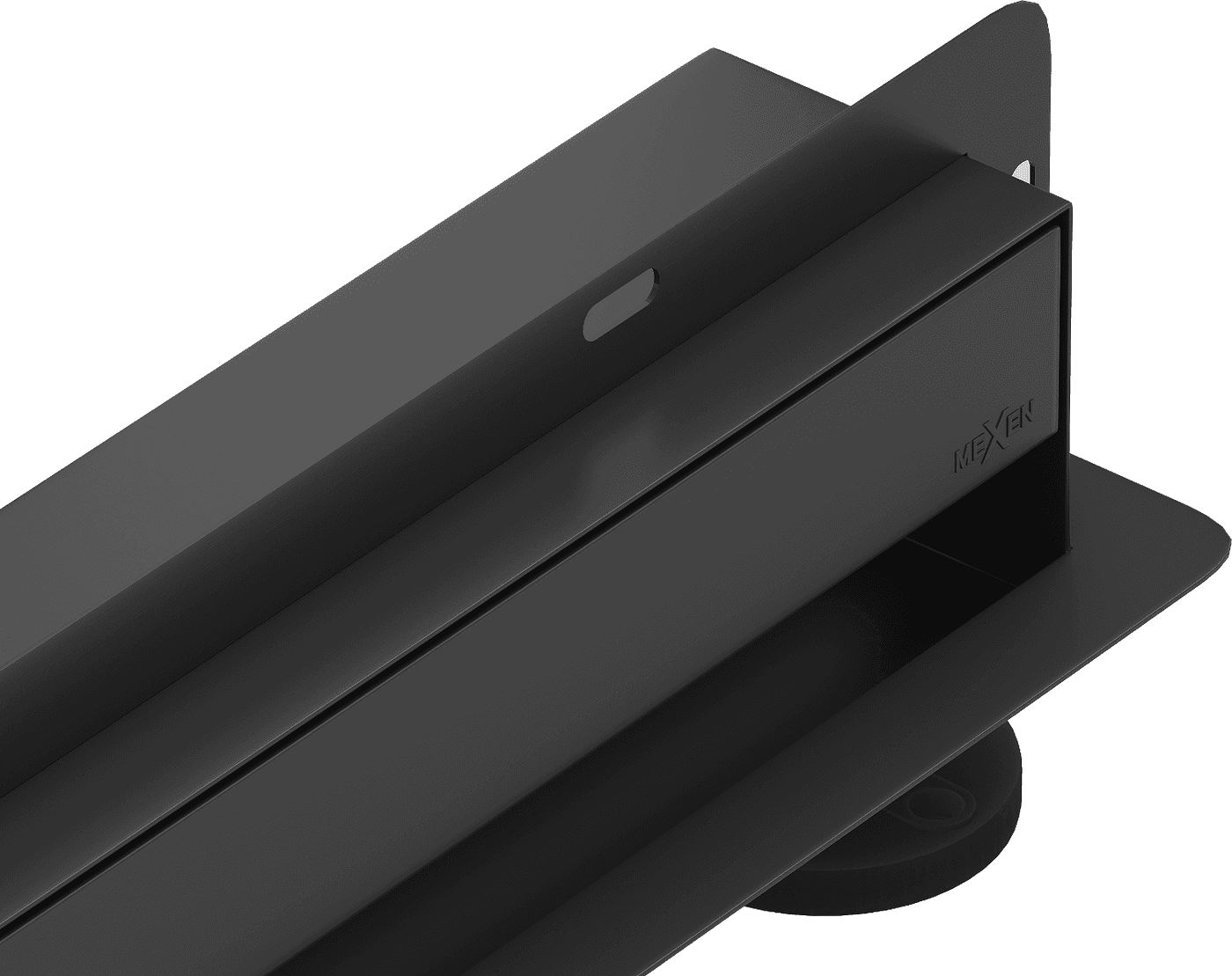 Odtokový žľab k stene MEXEN FLAT WALL 2in1 60 cm čierny