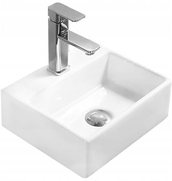 Keramické umývadlo na dosku MEXEN MINI 40x30 cm biele 1