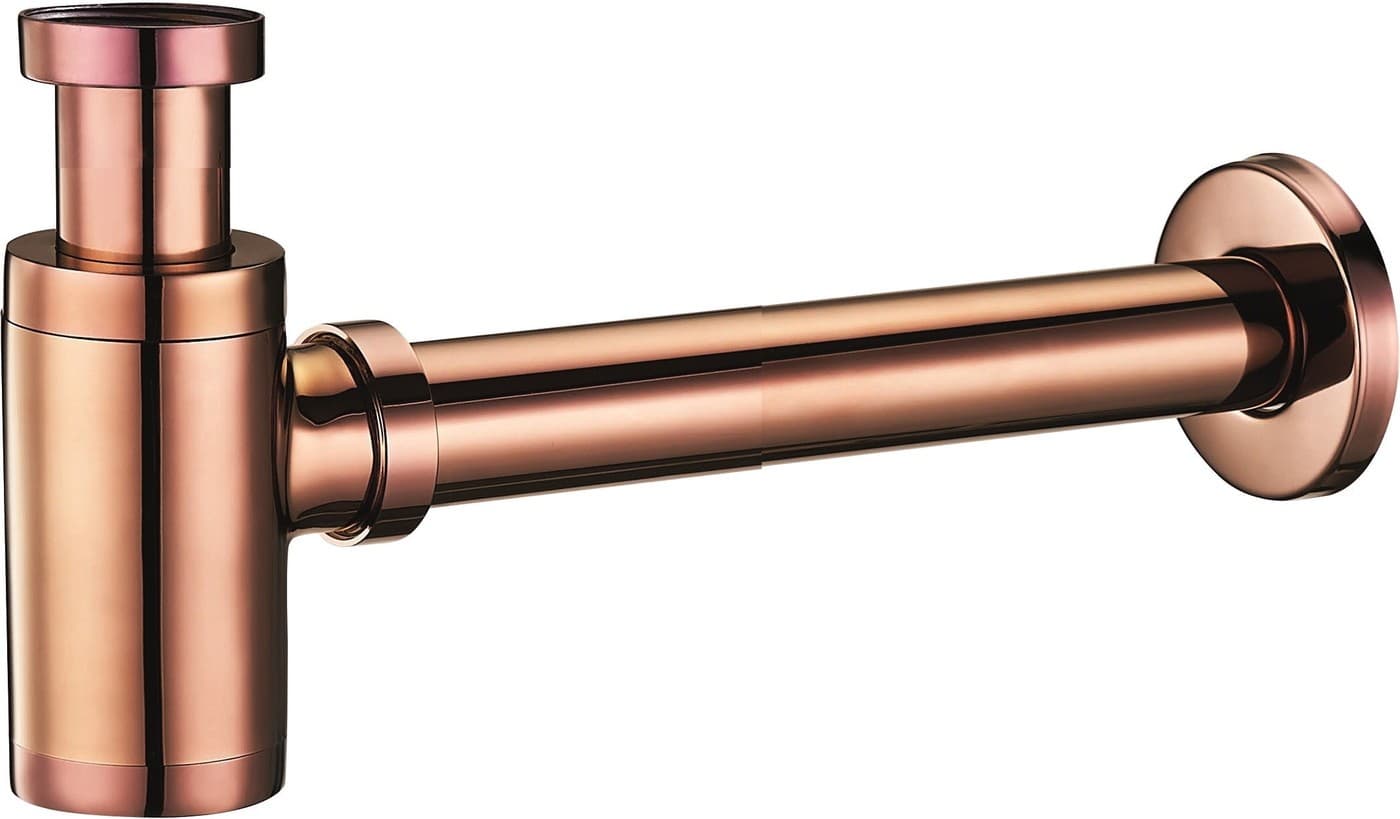Sifón MEXEN pre umývadlá rose gold 1