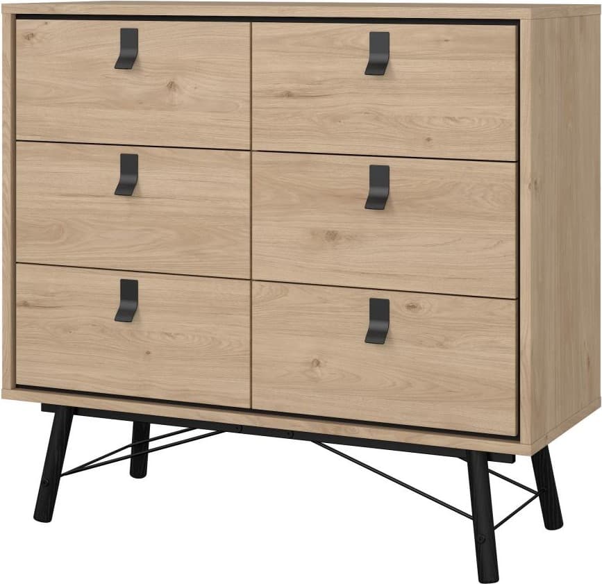 Komoda Rainy 102 cm so zásuvkami orechovec Jacson 1