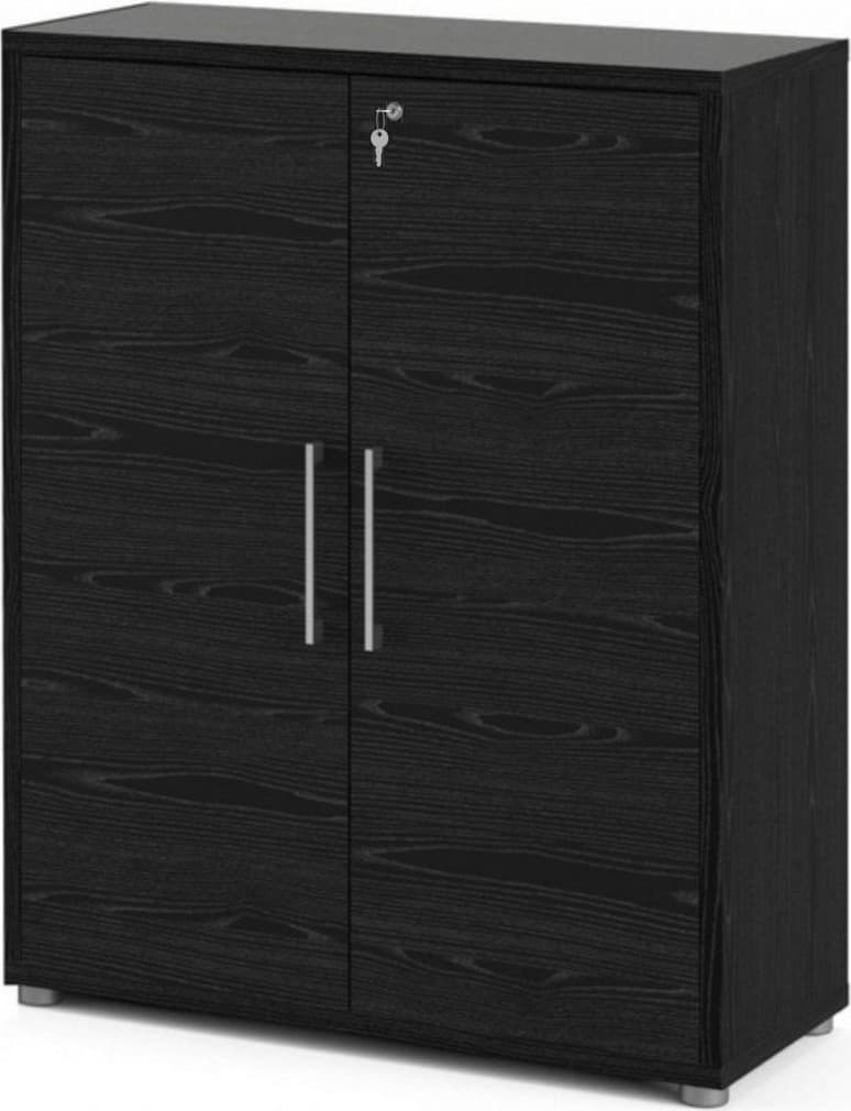 Kancelárska skrinka Office 89 cm čierna