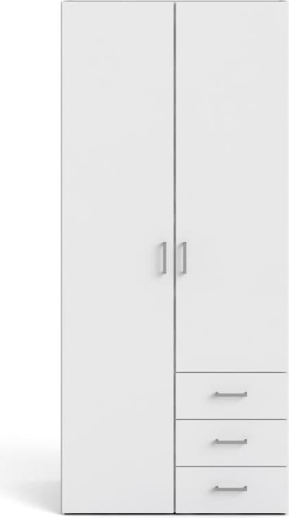 Šatníková skriňa Sida 77 cm biela