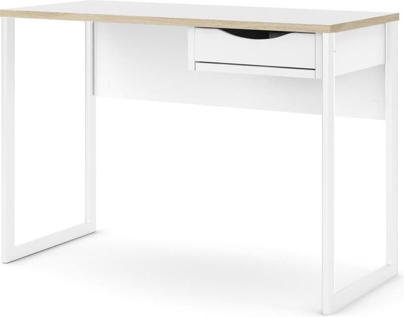 Písací stôl Felixa 513 110 cm hickory Jackson/biely 1