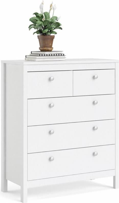 Komoda THREE REE 82 cm biela 1