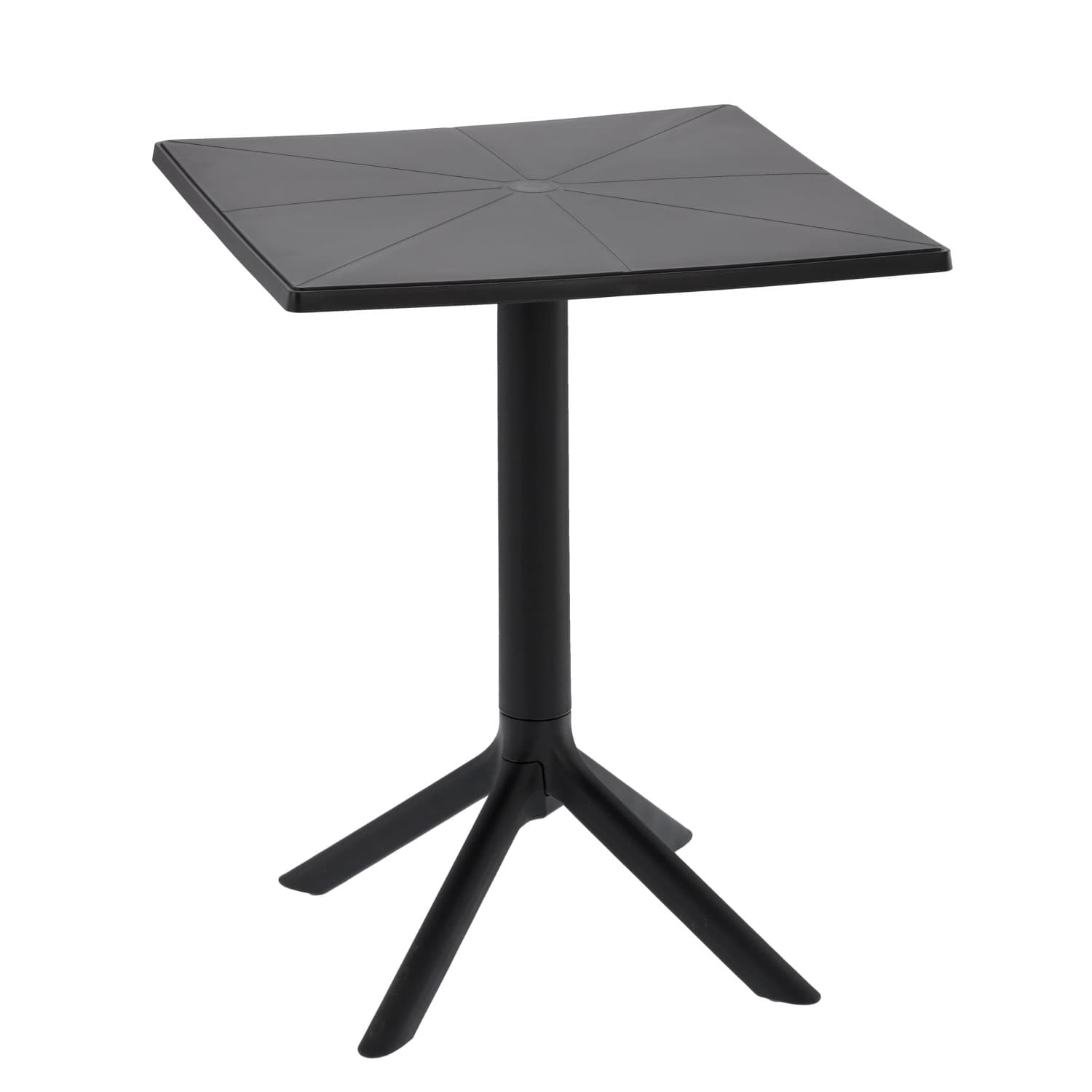 Záhradný odkladací stolík Yasa 60 cm čierny