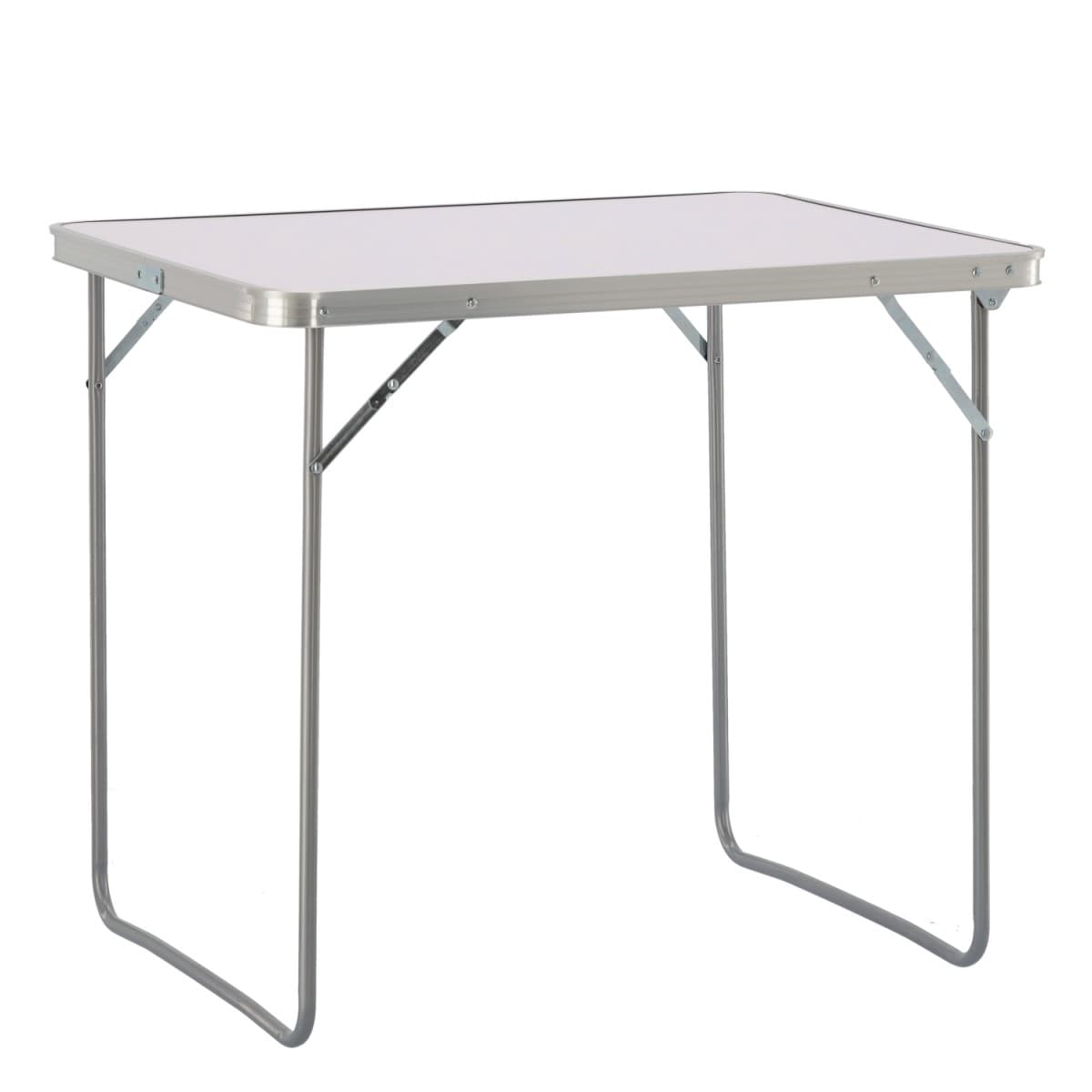 Skladací turistický stôl LUDGE 80 cm biely
