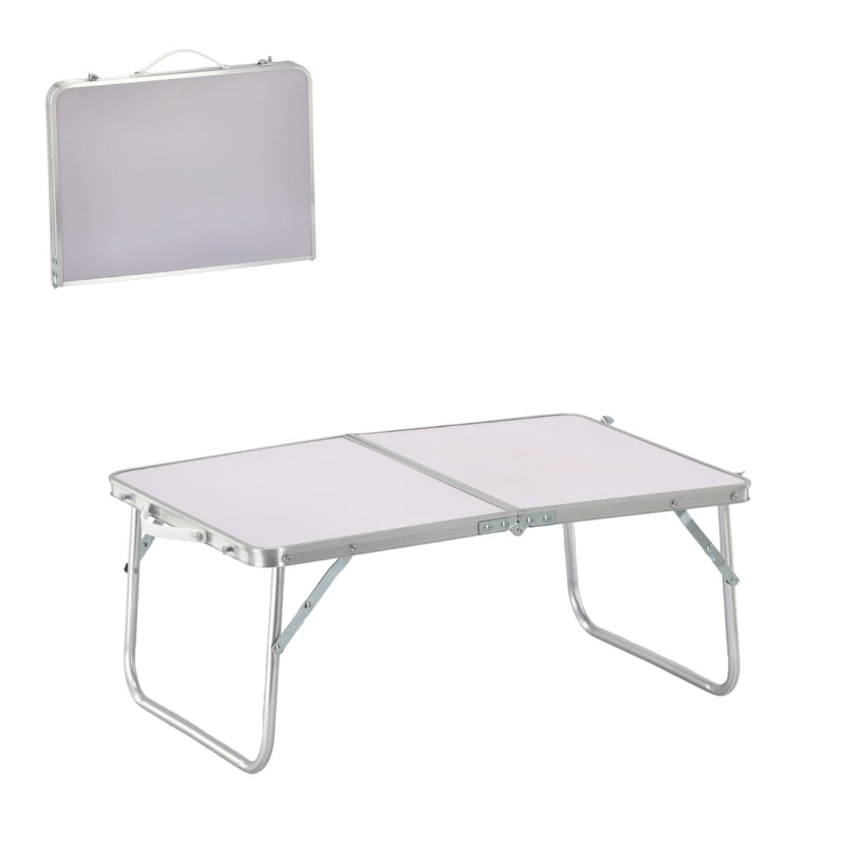 Skladací kempingový turistický stôl Komo 60 cm biely 1