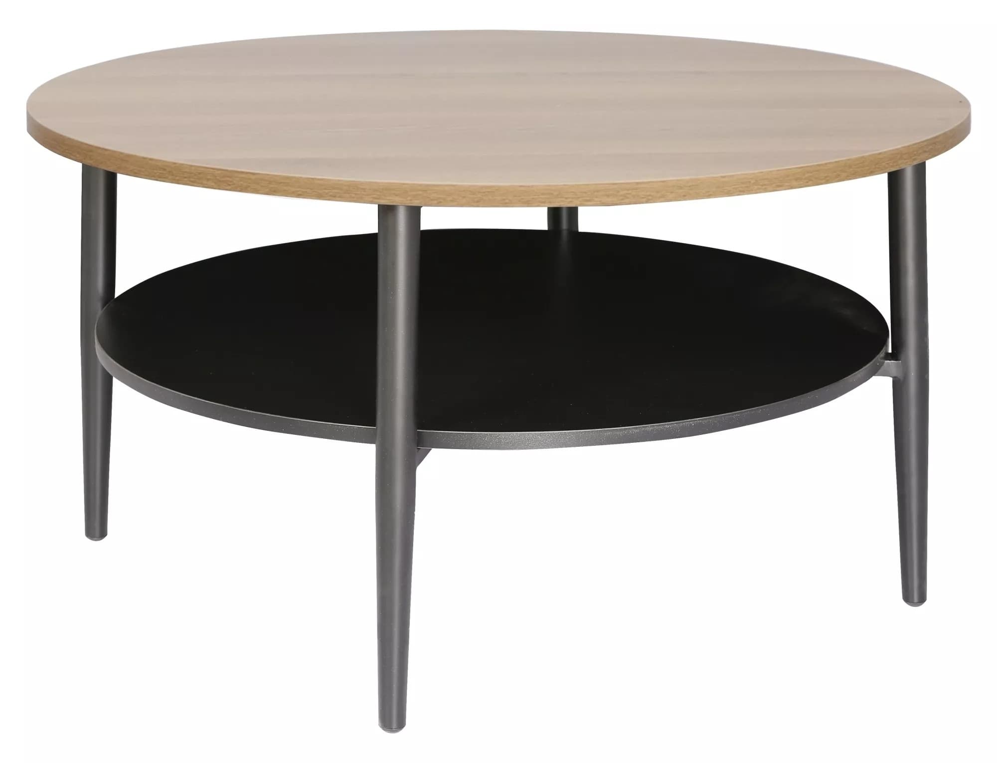 Konferenčný stolík Ella 80 cm dubový/čierny 1