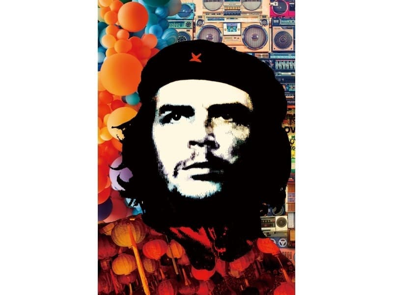 Obraz Ernesto 80x120 cm čierny/oranžový 1