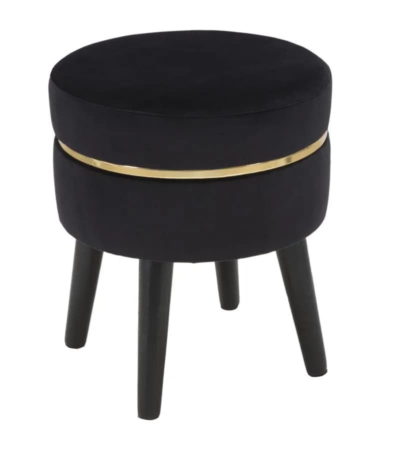 Taburet PARIS 35 cm čierny