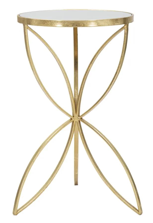 Odkladací stolík Butterfly zlatý 1