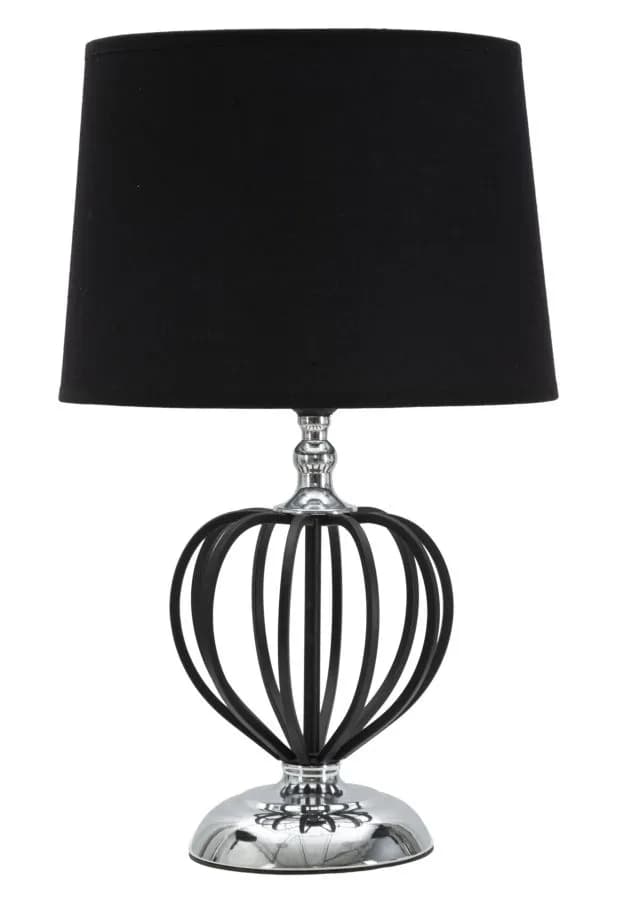 Stolná lampa Darky Silver 44,5 cm čierno-strieborná