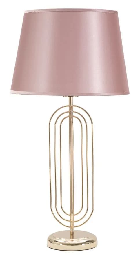 Stolná lampa Krista 64 cm ružovo-zlatá 1