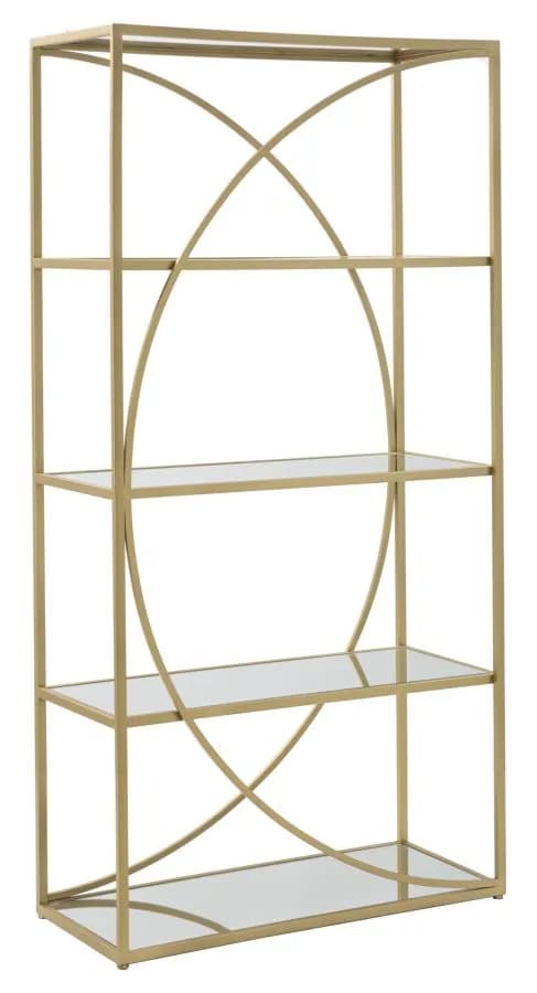 Knižnica Glamy 90 cm zlatá