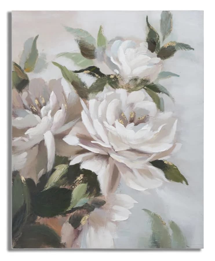 Obraz Flower & Leaf 80x100 cm biely 1