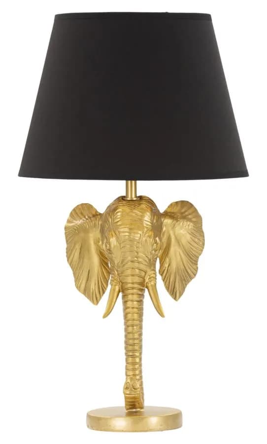 Stolná lampa Elephant 59 cm čierno-zlatá