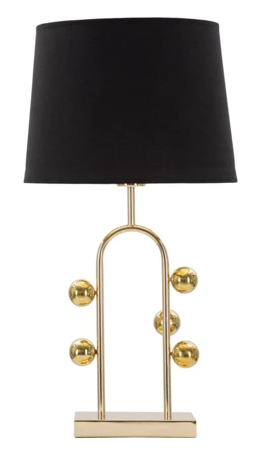 Stolná lampa Bubble 61 cm čierno-zlatá