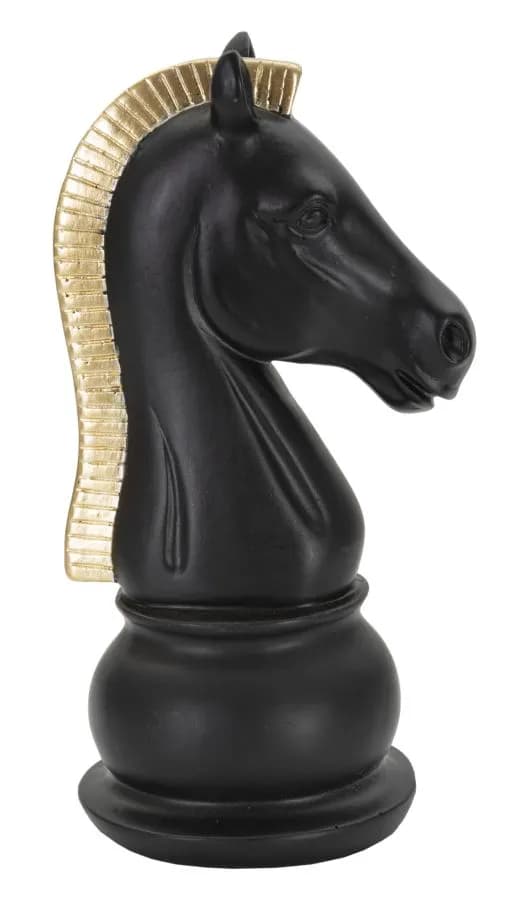 Dekoratívna soška Horse 19 cm čierna