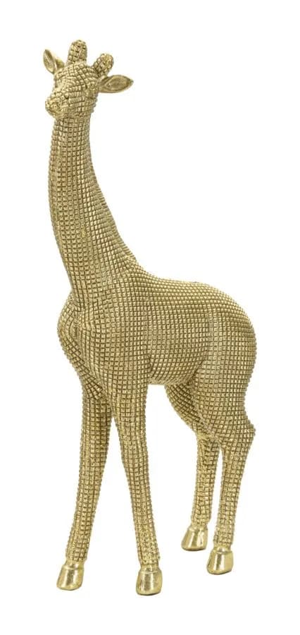 Dekoratívna soška Giraffe zlatá