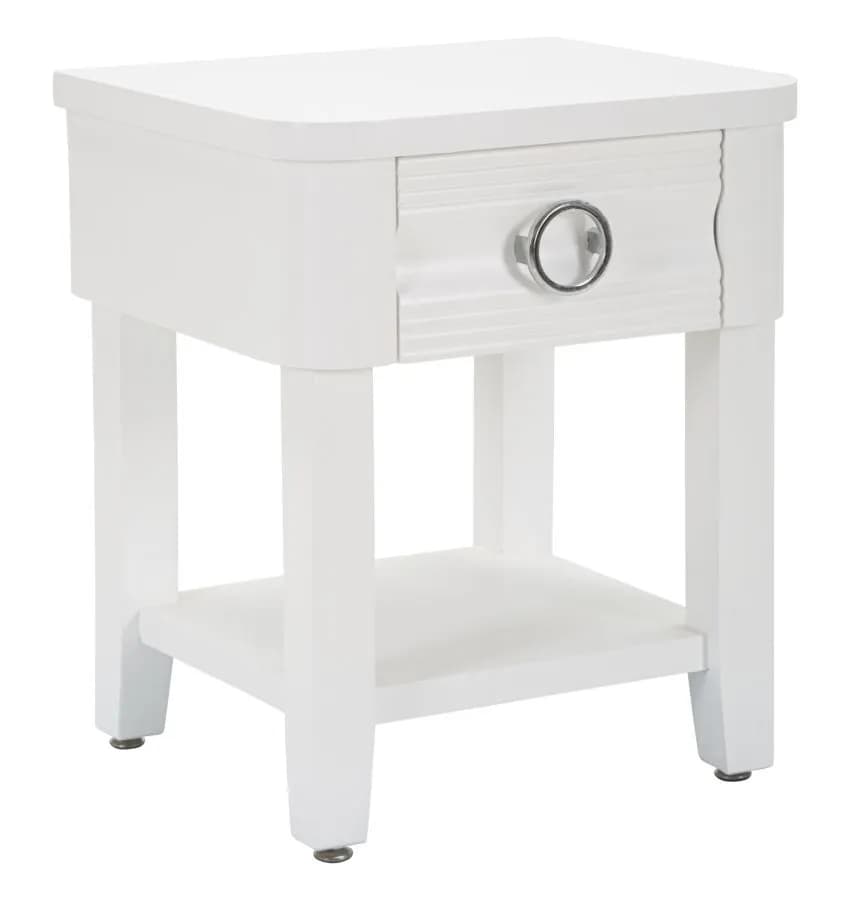 Nočný stolík Shine 45 cm biely 1