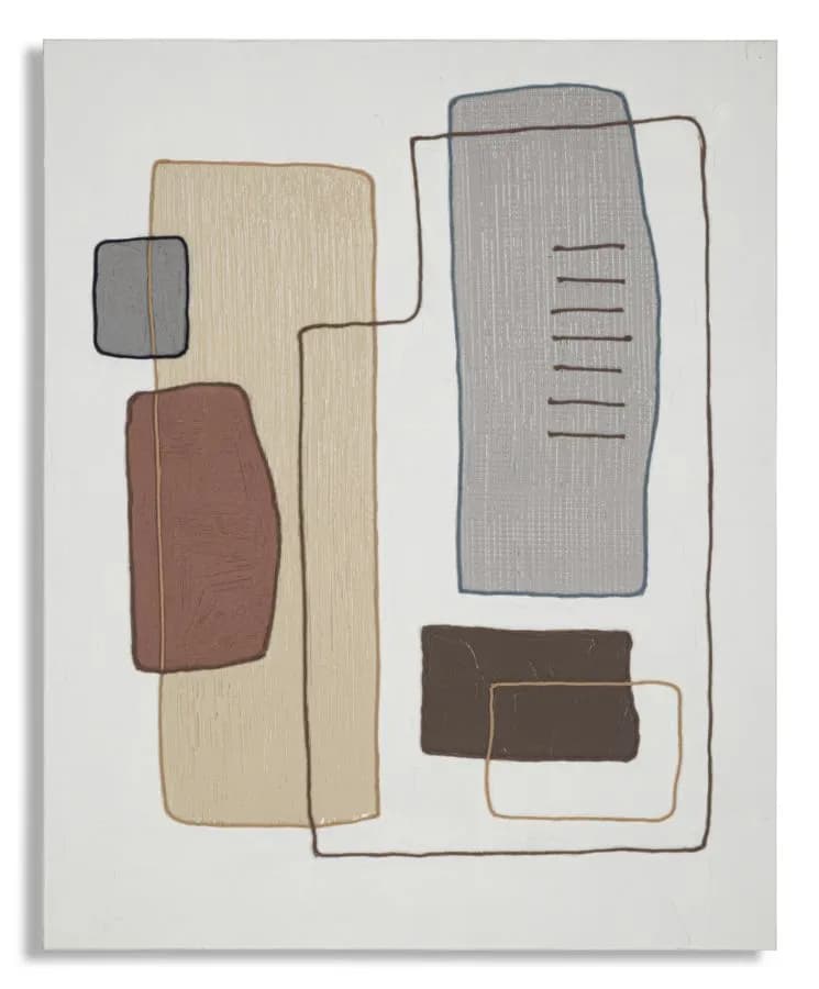 Obraz Paint B 80x100 cm sivo-béžový 1