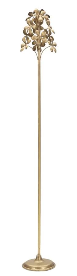 Kovový svietnik Flowy 118 cm zlatý