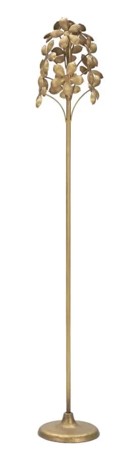Kovový svietnik Flowy 93 cm zlatý